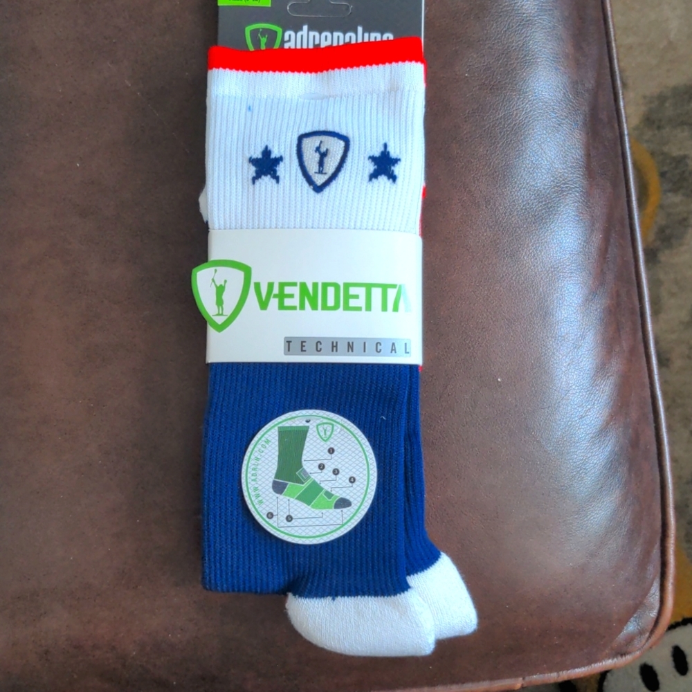 Adrenaline Lacrosse Vendetta Socks L/XL NEW!